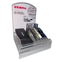   ZEBRA Golyóstoll display, 0,24 mm, teleszkópos, ZEBRA "SL-F1", kék