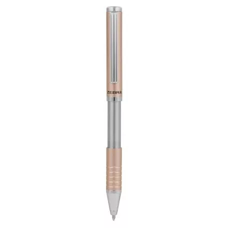 ZEBRA Golyóstoll, 0,24 mm, teleszkópos, rose gold színű tolltest, ZEBRA "SL-F1", kék