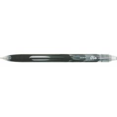   ZEBRA Golyóstoll, 0,27 mm, nyomógombos, ZEBRA "OLA", fekete