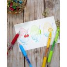 ZEBRA Zseléstoll, 0,33 mm, nyomógombos, ZEBRA "Sarasa Clip", világoszöld