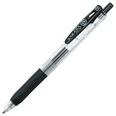   ZEBRA Zseléstoll, 0,33 mm, nyomógombos, ZEBRA "Sarasa Clip", fekete