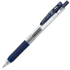   ZEBRA Zseléstoll, 0,33 mm, nyomógombos, ZEBRA "Sarasa Clip", kékesfekete