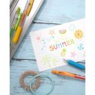 ZEBRA Zseléstoll, 0,33 mm, nyomógombos, ZEBRA "Sarasa Clip", narancs