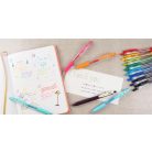 ZEBRA Zseléstoll, 0,33 mm, nyomógombos, ZEBRA "Sarasa Clip", narancs