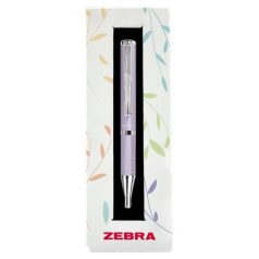   ZEBRA Golyóstoll, 0,24 mm, teleszkópos, levendula tolltest, ZEBRA "SL-F1", kék