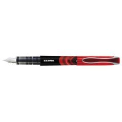  ZEBRA Töltőtoll, 0,6 mm, ZEBRA "Fountain pen", piros