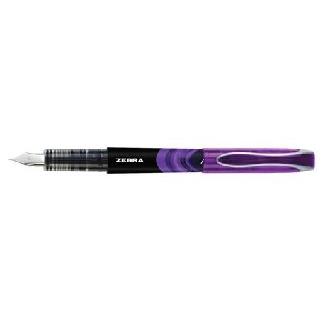 ZEBRA Töltőtoll, 0,6 mm, ZEBRA "Fountain pen", lila
