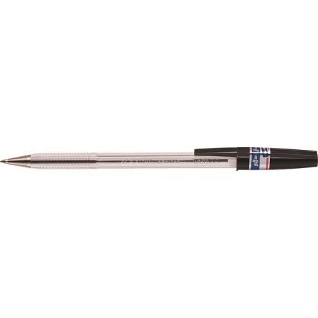 ZEBRA Golyóstoll, 0,24 mm, kupakos, ZEBRA "N-5200" fekete