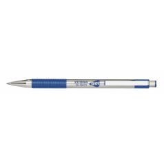   ZEBRA Zseléstoll, 0,38 mm, nyomógombos, ZEBRA "G-301", kék