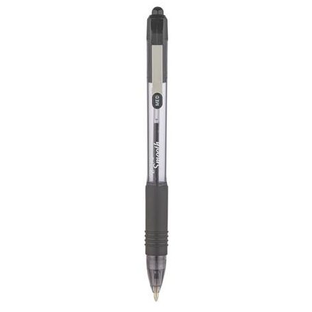 ZEBRA Golyóstoll, 0,27 mm, nyomógombos, ZEBRA "Z-Grip Smooth", fekete