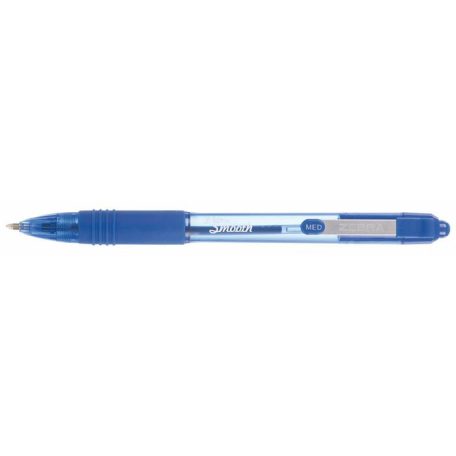 ZEBRA Golyóstoll, 0,27 mm, nyomógombos, ZEBRA "Z-Grip Smooth", kék