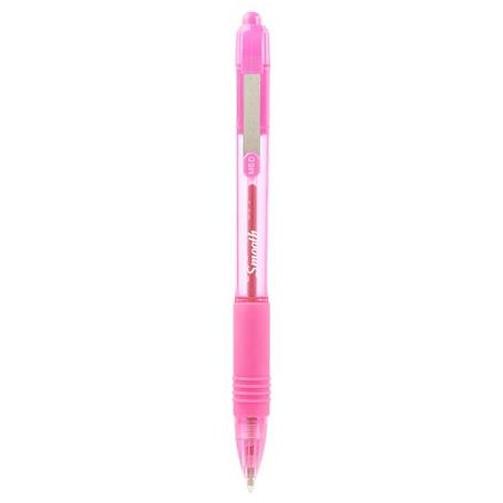 ZEBRA Golyóstoll, 0,27 mm, nyomógombos, ZEBRA "Z-Grip Smooth", rózsaszín