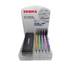 ZEBRA Golyóstoll display, 0,24 mm, teleszkópos, ZEBRA "SL-F1", kék, világos színek