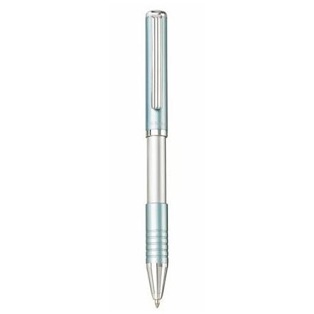 ZEBRA Golyóstoll, 0,24 mm, teleszkópos, metál világoskék tolltest, ZEBRA "SL-F1", kék
