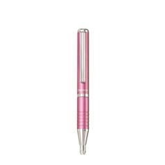   ZEBRA Golyóstoll, 0,24 mm, teleszkópos, metálpink tolltest, ZEBRA "SL-F1", kék
