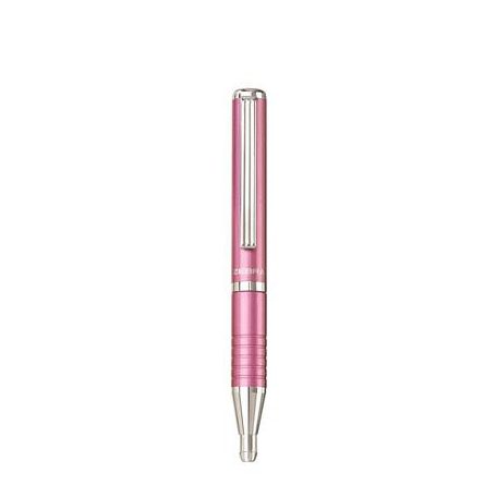 ZEBRA Golyóstoll, 0,24 mm, teleszkópos, metálpink tolltest, ZEBRA "SL-F1", kék