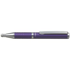   ZEBRA Golyóstoll, 0,24 mm, teleszkópos, metállila tolltest, ZEBRA "SL-F1", kék