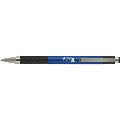 ZEBRA Golyóstoll, 0,24 mm, nyomógombos, kék tolltest, ZEBRA "F-301 A", kék