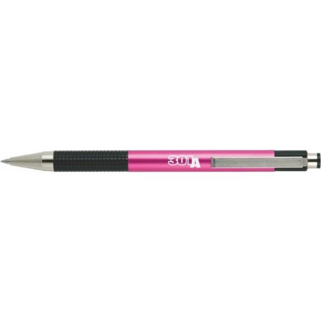 ZEBRA Golyóstoll, 0,24 mm, nyomógombos, rózsaszín tolltest, ZEBRA "F-301 A", kék