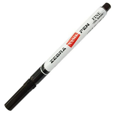 ZEBRA Alkoholos marker, 1,5 mm, kúpos, ZEBRA "Name Pen Fine", fekete