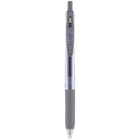 ZEBRA Zseléstoll, 0,33 mm, nyomógombos, ZEBRA "Sarasa Clip", szürke