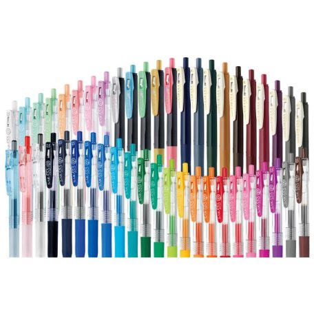 ZEBRA Zseléstoll, 0,33 mm, nyomógombos, ZEBRA "Sarasa Clip", szürke