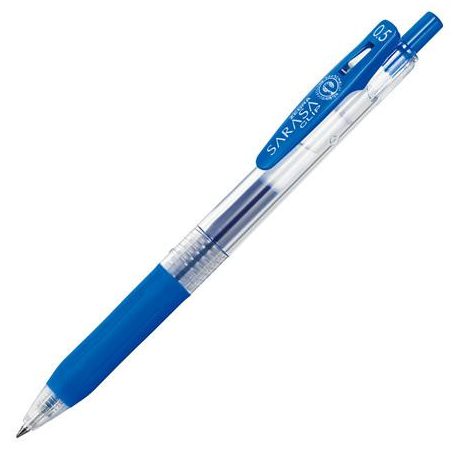 ZEBRA Zseléstoll, 0,33 mm, nyomógombos, ZEBRA "Sarasa Clip", kobalt kék