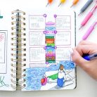 ZEBRA Zseléstoll, 0,33 mm, nyomógombos, ZEBRA "Sarasa Clip", kobalt kék