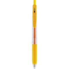   ZEBRA Zseléstoll, 0,33 mm, nyomógombos, ZEBRA "Sarasa Clip", sárga