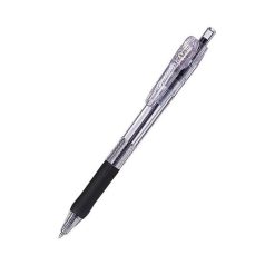   ZEBRA Golyóstoll, 0,21 mm, nyomógombos, ZEBRA "Tapli Clip ECO", fekete
