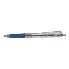   ZEBRA Golyóstoll, 0,21 mm, nyomógombos, ZEBRA "Tapli Clip ECO", kék