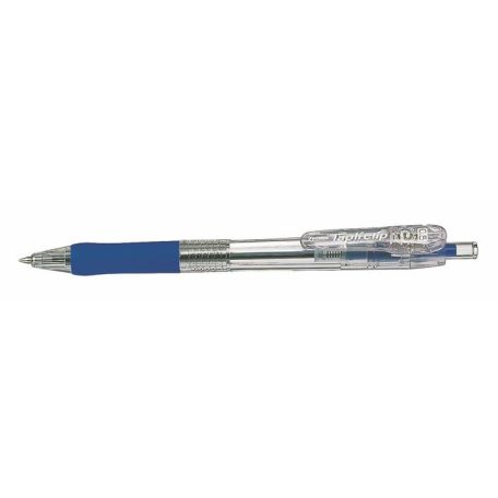 ZEBRA Golyóstoll, 0,21 mm, nyomógombos, ZEBRA "Tapli Clip ECO", kék