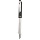 ZEBRA Golyóstoll, 0,24 mm, teleszkópos, rozsdamentes acél, grafitszürke tolltest, ZEBRA "Telescopic Metal Stylus", kék