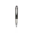 ZEBRA Golyóstoll, 0,24 mm, teleszkópos, rozsdamentes acél, grafitszürke tolltest, ZEBRA "Telescopic Metal Stylus", kék