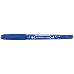   ZEBRA Alkoholos marker, 0,5/1,0 mm, kétvégű, ZEBRA "Mckie Extra Fine", kék
