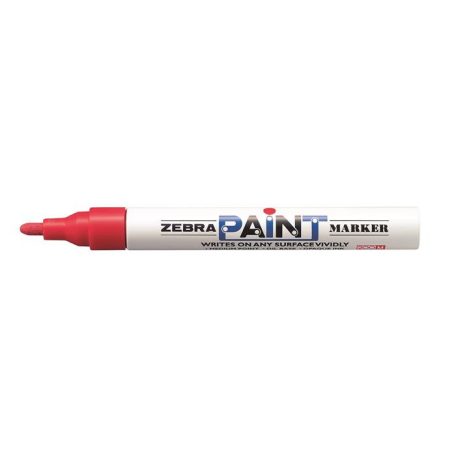 ZEBRA Lakkmarker, 3 mm, ZEBRA "Paint marker", piros
