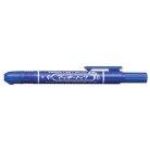 ZEBRA Alkoholos marker, 1,3 mm, nyomógombos, ZEBRA "Mckie Retractable", kék