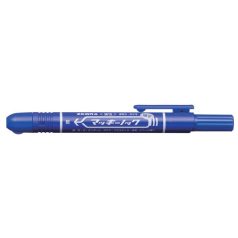   ZEBRA Alkoholos marker, 1,3 mm, nyomógombos, ZEBRA "Mckie Retractable", kék