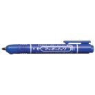 ZEBRA Alkoholos marker, 1,3 mm, nyomógombos, ZEBRA "Mckie Retractable", kék