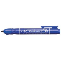   ZEBRA Alkoholos marker, 1,3 mm, nyomógombos, ZEBRA "Mckie Retractable", kék