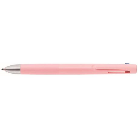 ZEBRA Golyóstoll, 0,24 mm, nyomógombos, háromszínű, ZEBRA  "bLen 3C", rózsaszín test