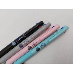   ZEBRA Golyóstoll, 0,24 mm, nyomógombos, háromszínű, ZEBRA  "bLen 3C", szürke test
