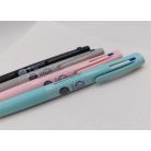 ZEBRA Golyóstoll, 0, 24 mm, nyomógombos, háromszínű, ZEBRA  "bLen 3C", kékeszöld test