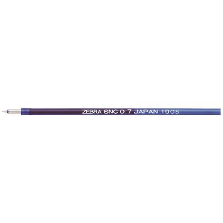 ZEBRA Golyóstollbetét, 0,24 mm, ZEBRA "SNC", kék