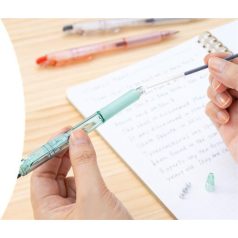   ZEBRA Golyóstoll, 0,24 mm, nyomógombos, ZEBRA "Jimnie Biotube", kék