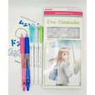 ZEBRA Írószer készlet, ZEBRA "Manga Set, One Umbrella", 5 darabos