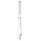 ZEBRA Golyóstoll, 0,24 mm, teleszkópos, ezüst színű tolltest, ZEBRA "SL-F1", kék