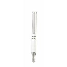   ZEBRA Golyóstoll, 0,24 mm, teleszkópos, ezüst színű tolltest, ZEBRA "SL-F1", kék