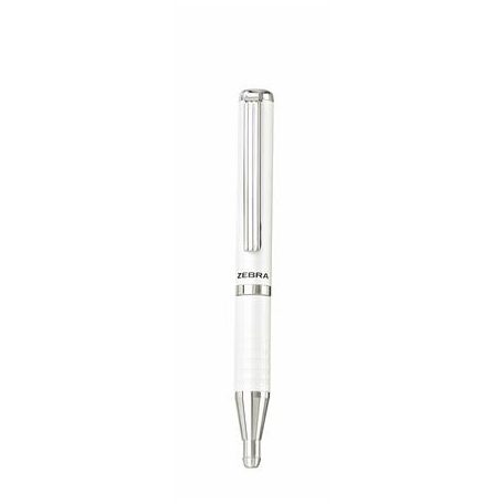 ZEBRA Golyóstoll, 0,24 mm, teleszkópos, ezüst színű tolltest, ZEBRA "SL-F1", kék