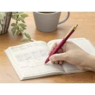 ZEBRA Zseléstoll, 0,33 mm, nyomógombos, padlizsánlila tolltest, ZEBRA "Sarasa Grand", kék